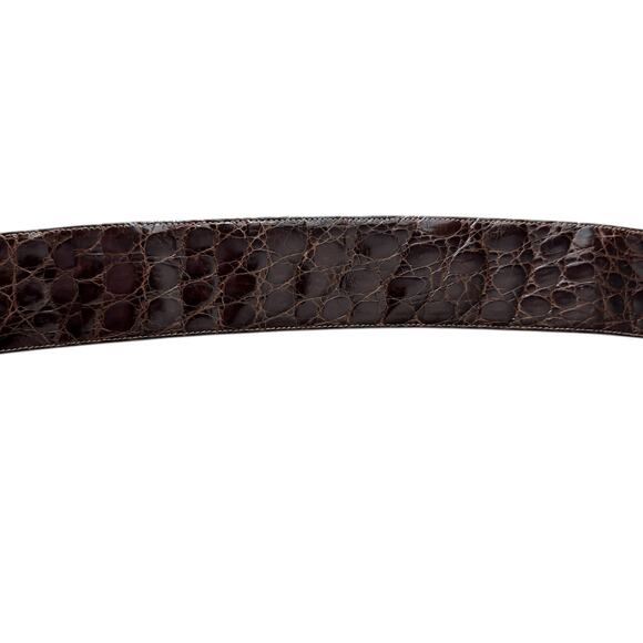 Vintage SAKS FIFTH AVENUE Belt Womens Small Brown Classic Luxury - Picture 7 of 12